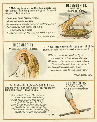 Side fra The Bible Emblem Anniversary Book (farvelitografi) af William Foster