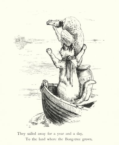 Uglen og kussekatten (gravering) af William Foster