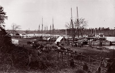 Broadway Landing, Appomattox River, 1864. af William Frank Browne