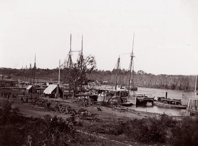 Broadway Landing, Appomattox River, 1864. af William Frank Browne
