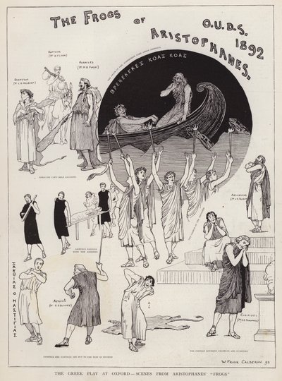 Scener fra en produktion af Aristophanes