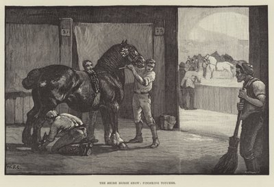 The Shire Horse Show, finpudsning af William Frank Calderon
