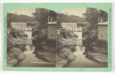 Øvre kaskade. Ithaca Gorge, slutningen af det 19. århundrede. af William Frear