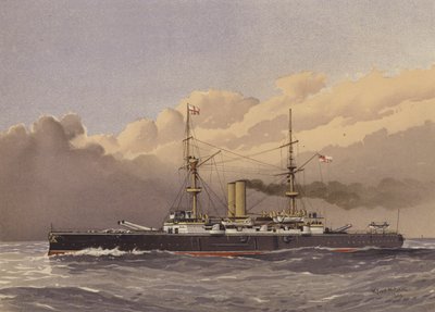 HMS Royal Sovereign, 1. klasses slagskib af William Frederick Mitchell