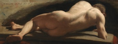 Mandlig nøgen, 1843 af William Frederick Witherington