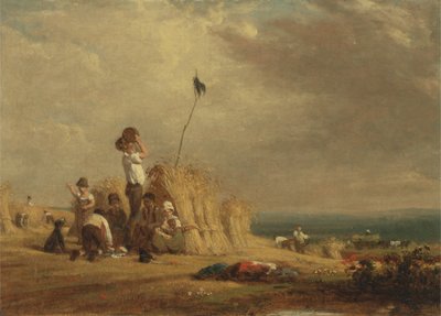 Middagshvile, høst (olie om bord) af William Frederick Witherington