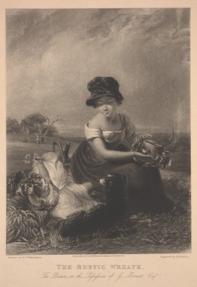 Den rustikke krans, tryk lavet af G.H. Phillips af William Frederick Witherington