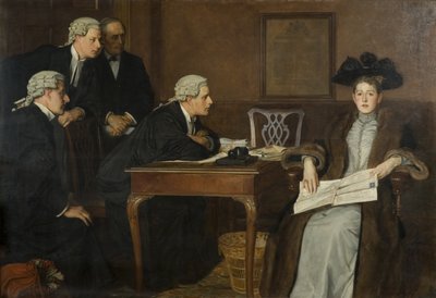 Tiltalte og advokat af William Frederick Yeames