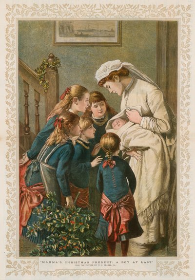 Mammas julegave: En dreng omsider af William Frederick Yeames