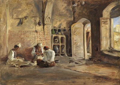 Interiør, Algier (olie på papir lagt på lærred) af William Gale
