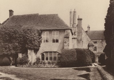 På Amberley Castle, West Sussex (s/h-foto) af William Galsworthy Davie