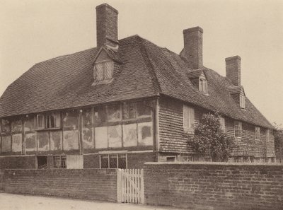 På Northbridge Street, nær Robertsbridge, Sussex (s/h-foto) af William Galsworthy Davie