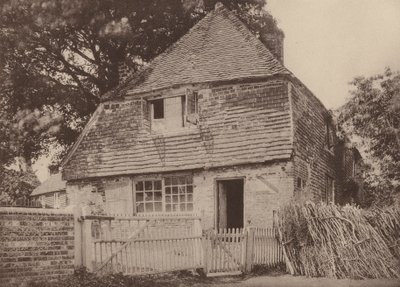 Hytte på hjørnet af kirkegården, Hellingley, Sussex (s/h-foto) af William Galsworthy Davie