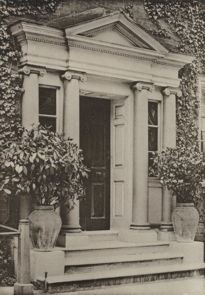 Doorway, East Pallant, Chichester (s/h-billede) af William Galsworthy Davie