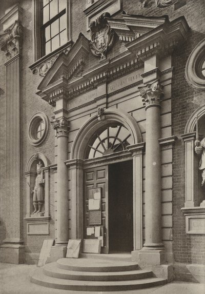Doorway, The Guildhall, Worcester (s/h-billede) af William Galsworthy Davie