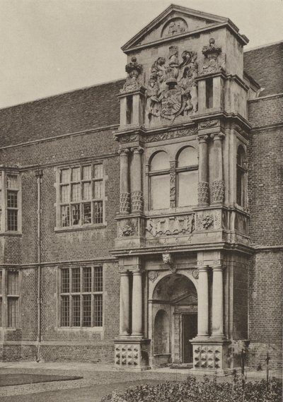 Doorway, The North Wing, Cobham Hall, Kent (s/h-billede) af William Galsworthy Davie