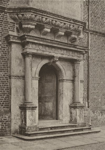 Doorway, The South Wing, Cobham Hall (s/h foto) af William Galsworthy Davie