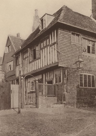 Mermaid Inn, Rye, Sussex (s/h-foto) af William Galsworthy Davie