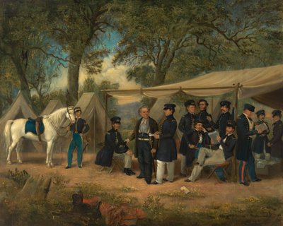 Zachary Taylor ved Walnut Springs, 1847. af William Garl Browne