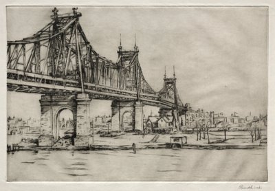 Queensboro Bridge, New York af William George Reindel