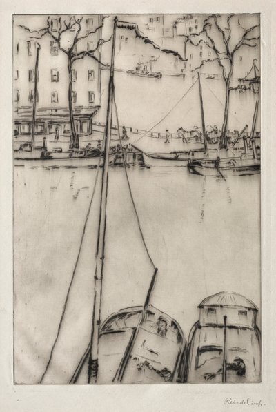 Udsigt i Rotterdam af William George Reindel