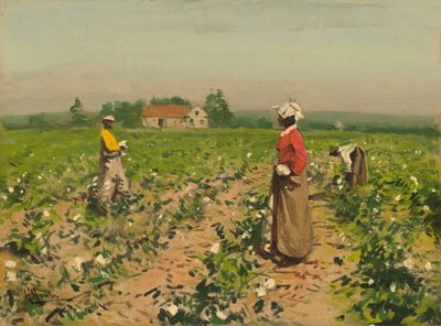 Plukning af bomuld, ca. 1890. af William Gilbert Gaul