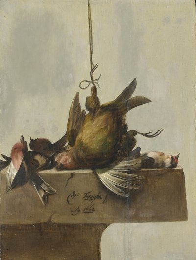 Stilleben med fugle af William Gowe Ferguson