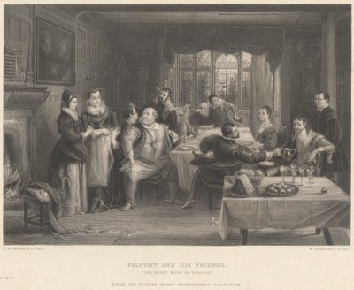 Falstaff og hans venner af William Greatbach