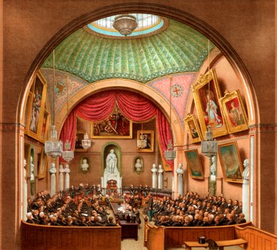 Council Chamber, Guildhall, City of London, 1886. af William Griggs