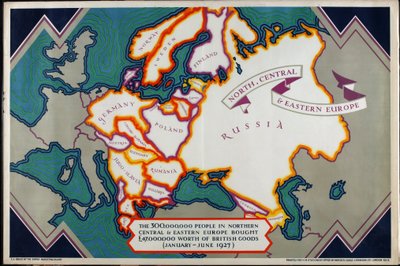 Pohjois-, Keski- ja Itä-Eurooppa, sarjasta "Where Our Exports Go" af William Grimmond
