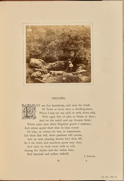 [En dreng med en fiskestang og en ruse, England]. af William Grundy