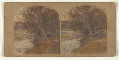 [Mand i eftertænksomt humør sidder ved flodbredden]. af William Grundy