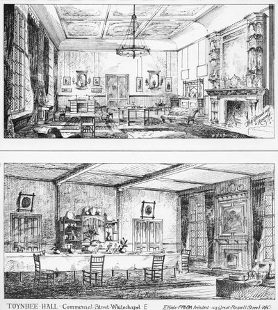 Interiør af Toynbee Hall af William H Atkin Berry