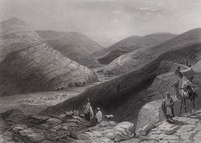 Etham, nær Betlehem (gravering) af William H. Bartlett