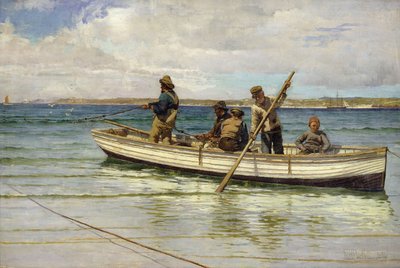 Indhaling af fangsten, 1884 af William H. Bartlett