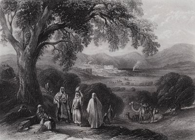 Nazarethdalen (gravering) af William H. Bartlett
