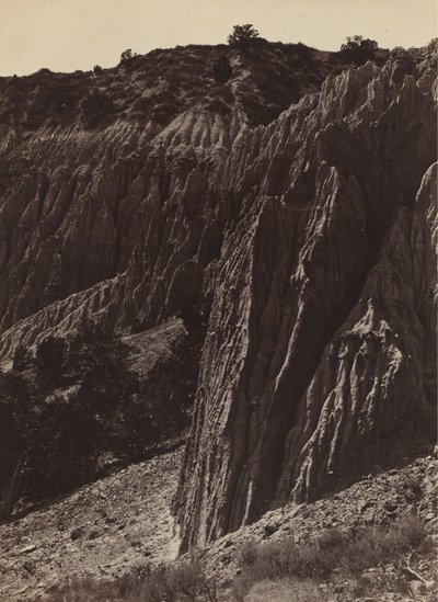 Regnskulptur, Salt Creek Canon, Utah, 1872. af William H. Bell