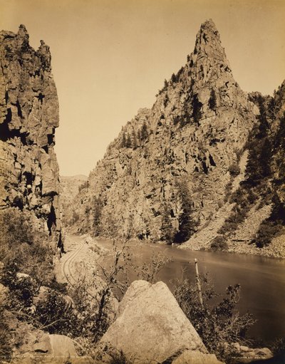 Currecanti Needle, Black Cañon of the Gunnison af William H. Jackson