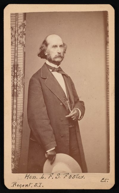 Portræt af LaFayette Sabine Foster 1806-1880, mellem 1871 og 1880. af William H Jennings