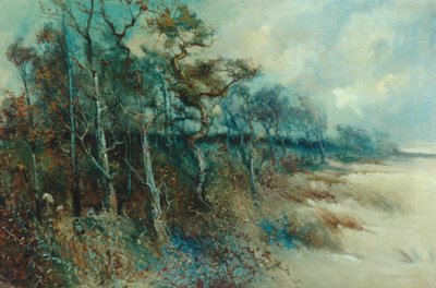 Træer i et sandet landskab, Heysham, 1915 af William H. Parkinson