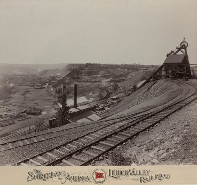 Knickerbocker Colliery nær Shenandoah, Lehigh Valley Railroad af William H. Rau