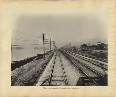 Hovedlinjen langs Susquehanna nær Steelton af William H. Rau