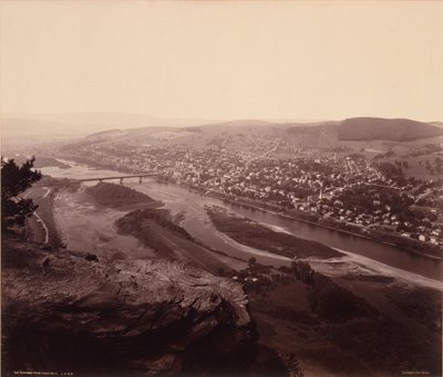 Towanda fra Table Rock, for Lehigh Valley Railroad af William H. Rau