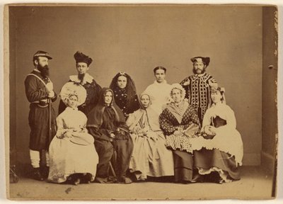 Maskeradebillede 18. februar 1868 - Friendship Hall Phila. af William H. Rhoades