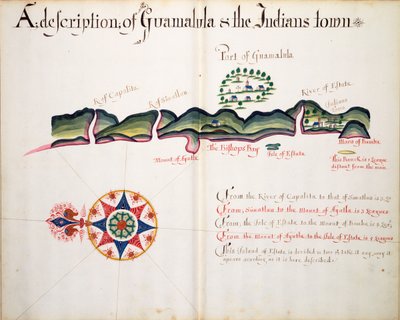 En beskrivelse af Guamalula og indianerbyen af William Hack