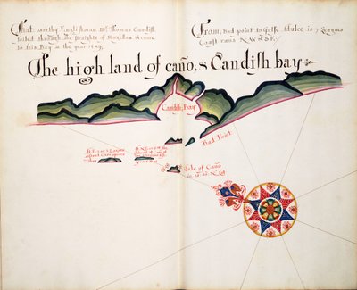 Det høje land ved Cano og Candish Bay af William Hack