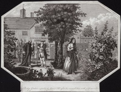 Biskop Gardiner irettesat af Henrik VIII efter hans forsoning med Catherine Parr af William Hamilton