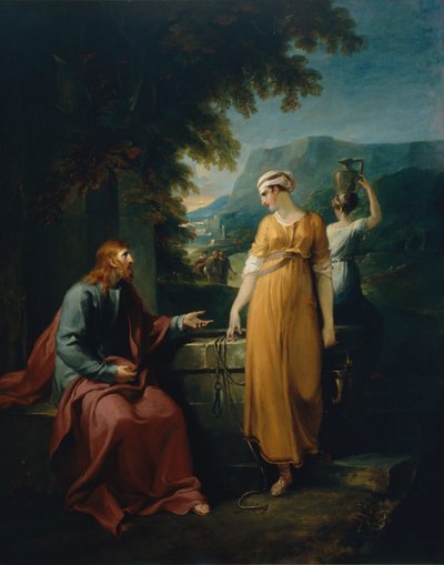 Kristus og kvinden fra Samaria af William Hamilton