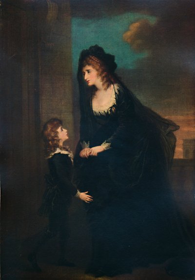 Fru Siddons og hendes søn i Isabellas tragedie, 1784, 1935 af William Hamilton