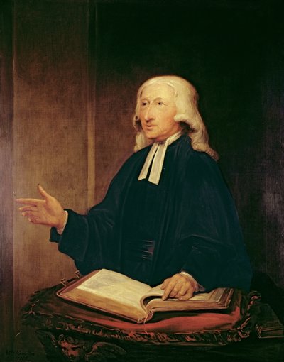 Portræt af John Wesley (1703-1791) 1788 af William Hamilton